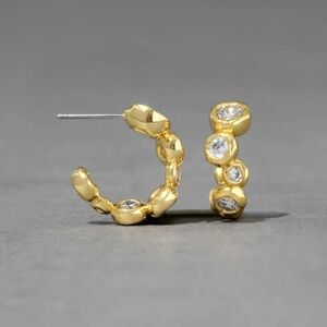 Alexis Bittar Asterales Gold Small Hoop Earring